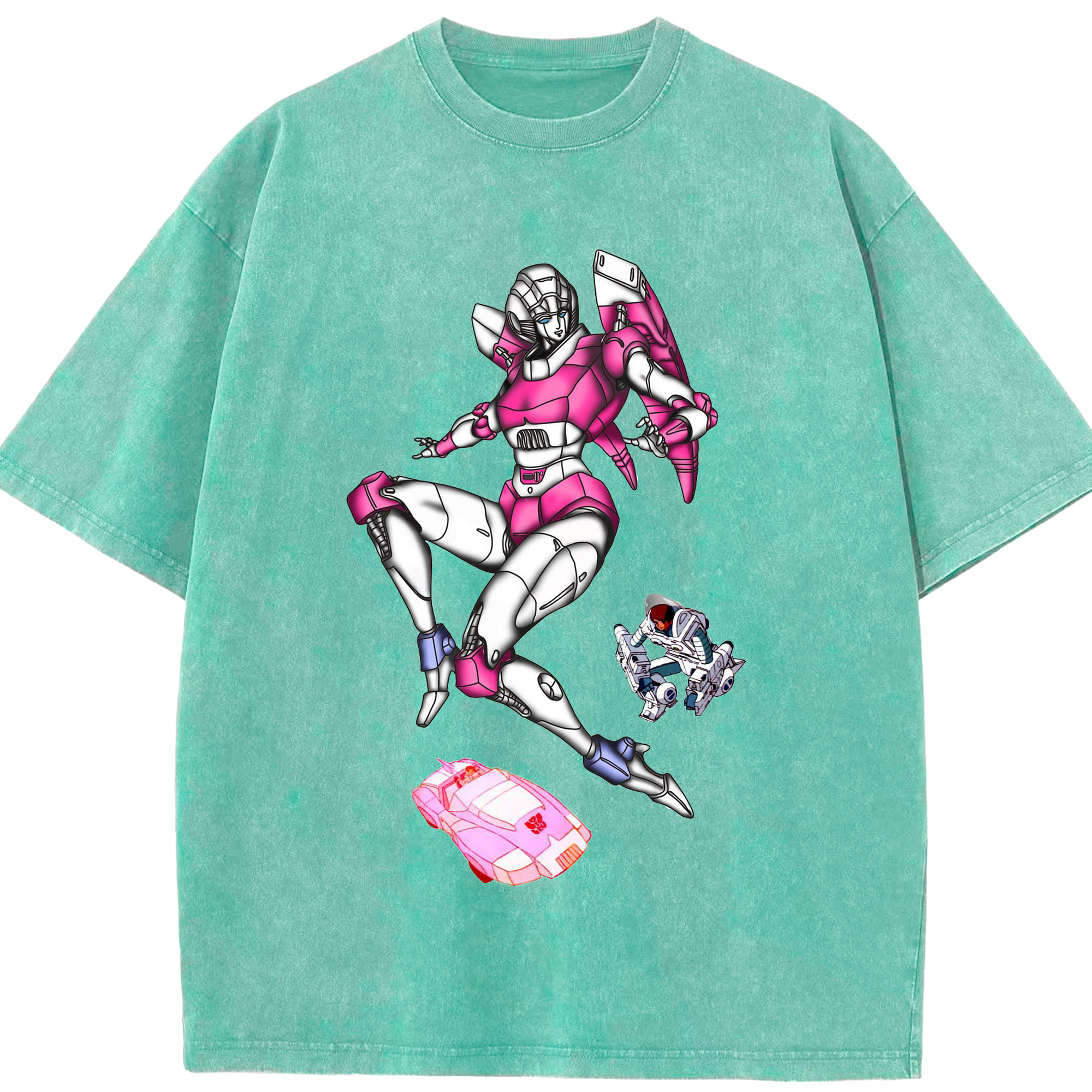 （画像用）  綿100% ヴィンテージ風 半袖Tシャツ（フロントプリント）